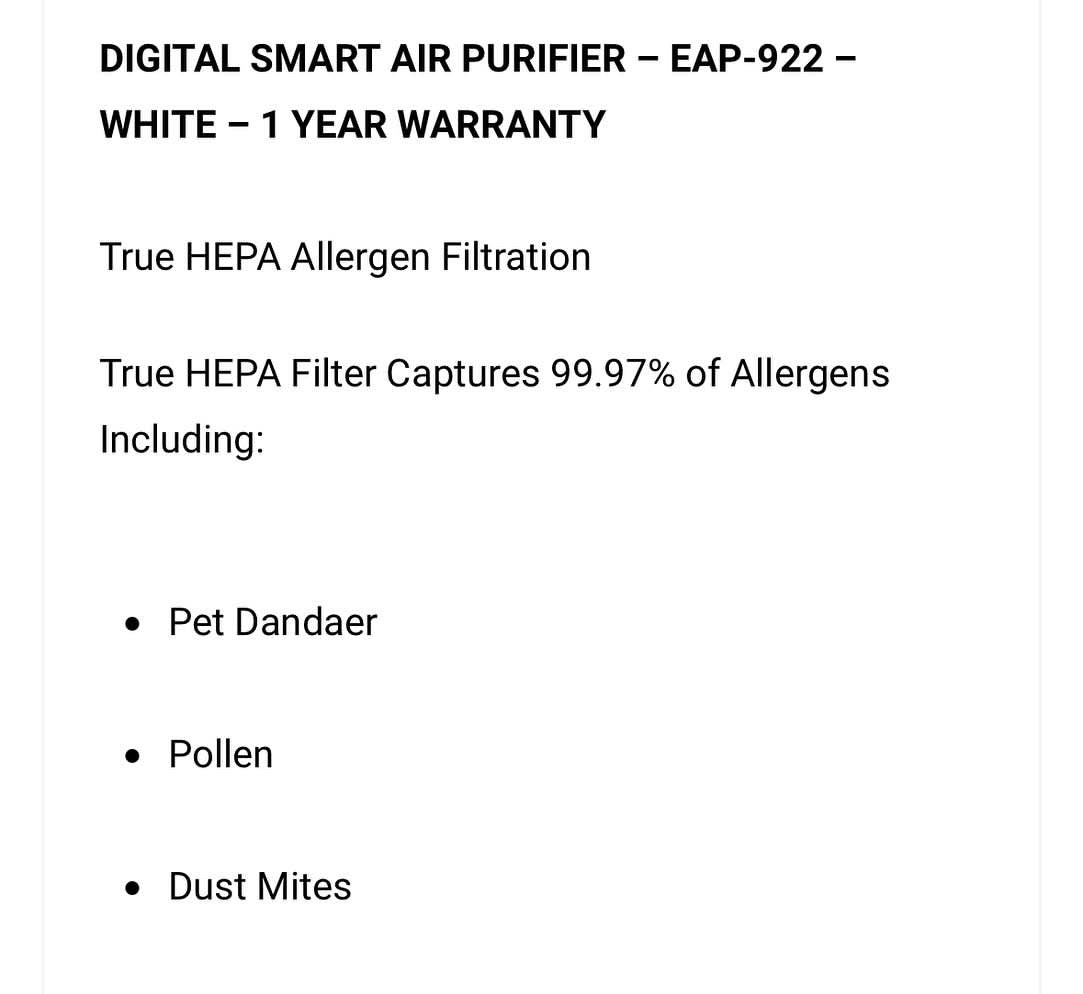 Digital Smart Air Purifier