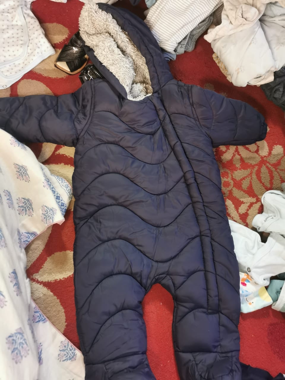 Fred n Flo Snowsuit. Size: 0-3 Months