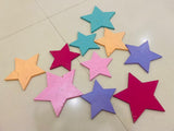 Pack Of 10 Stars In Wood For Kids Room