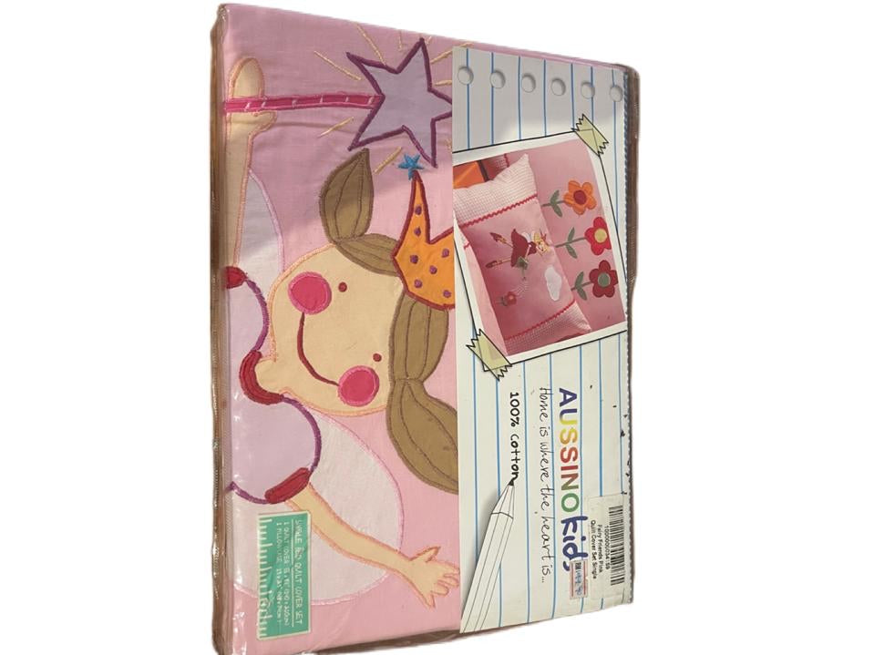 Single quilt cover set for girls  55”x83” ( 140 X 210 cm) & 1 pillow case