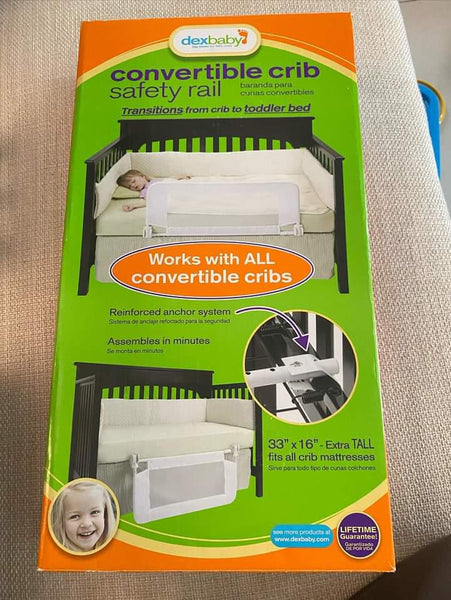 Dexbaby convertible cheap crib safety rail