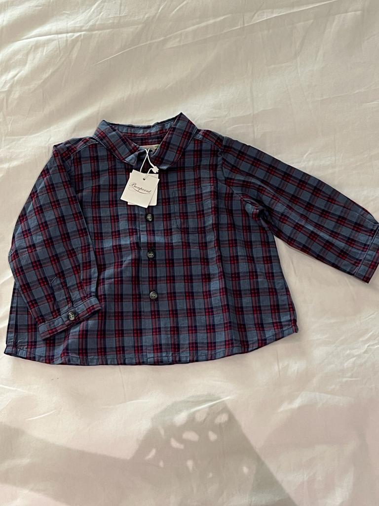 Bon Point Red Shirt 6m