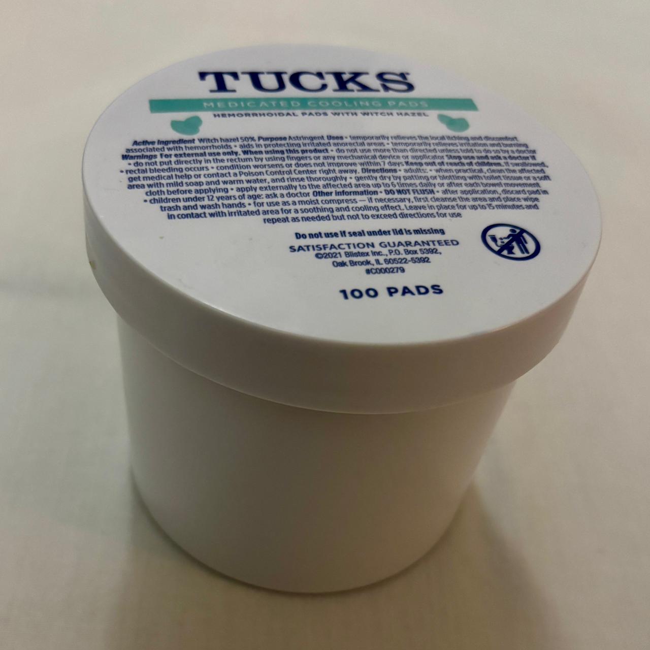 Tucks Medicated Cooling Pads / Coung 100