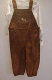 Carter's Just One You Baby Boy Reindeer Top & Corduroy Overalls Set / Size 18-24m