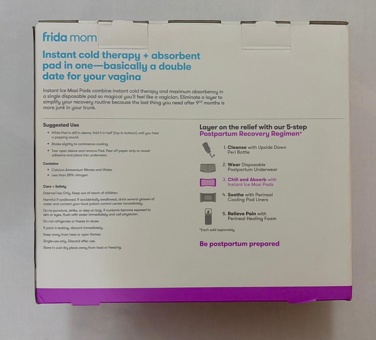 Frida mom Instant Ice Maxi Pads / Count 8