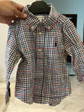 Ralph Lauren Button-Down CheckShirt For Boys / Size 12m