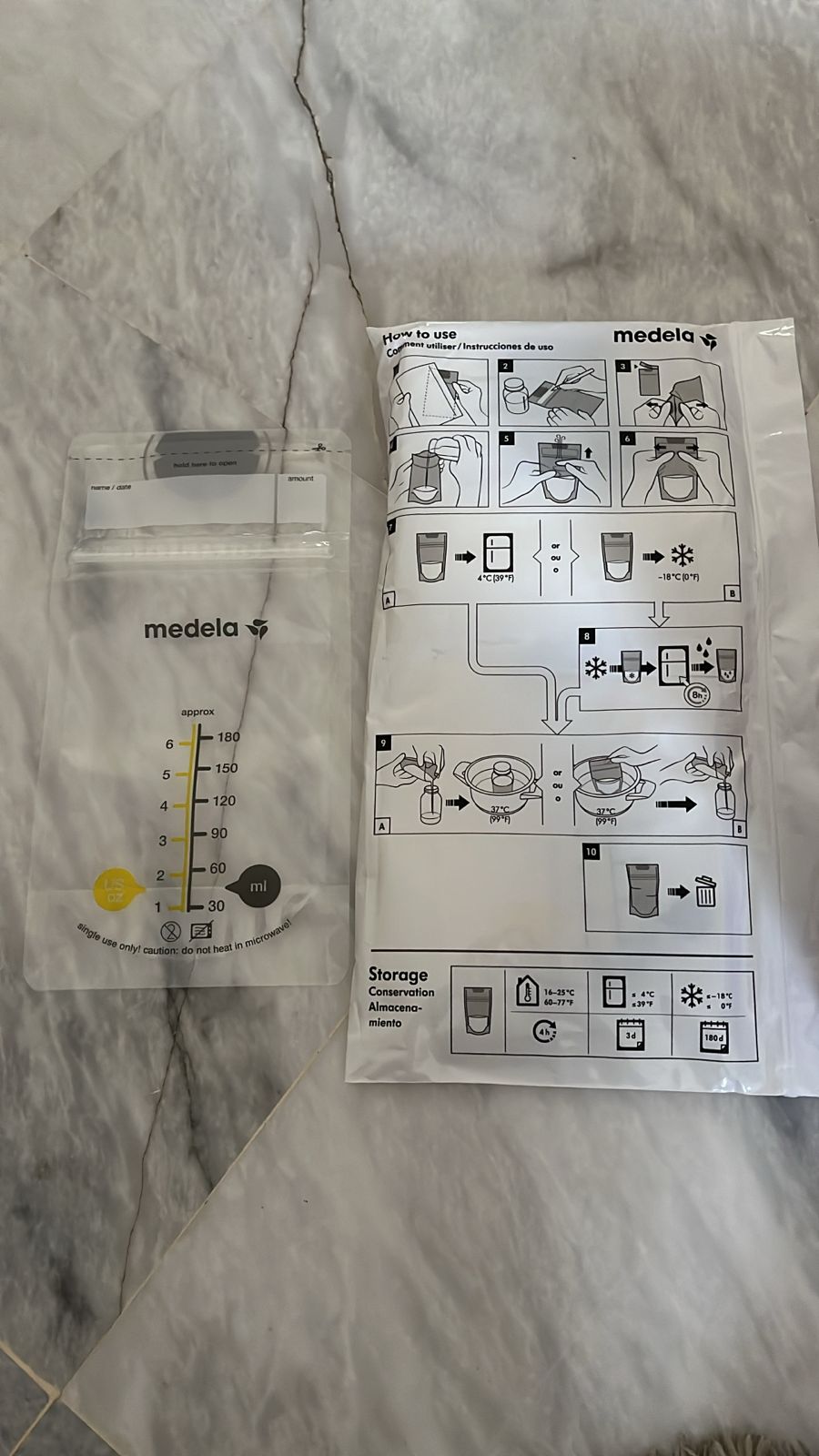 Medela Breastmilk Bags / Pack of 25