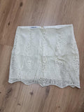 SuiteBlanco Beige Lace/Net Skirt. Size: UK 6