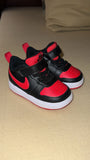 Red & Black Sneakers. Size: 19
