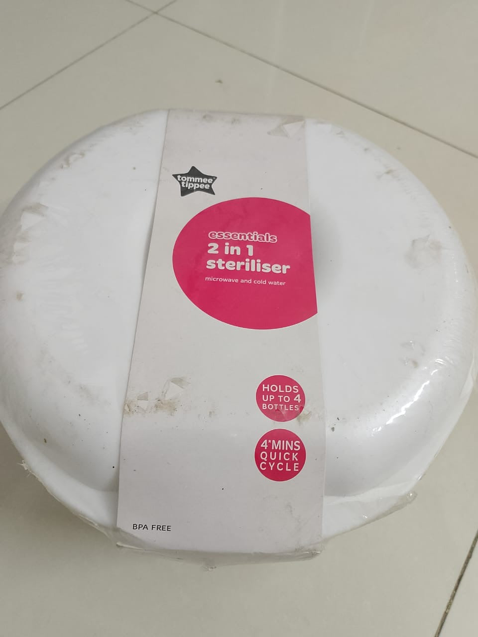 Tommee Tippee Essentials In Cold Water Microwave Baby Bottle