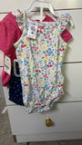 Carter’s 3Pc Floral Little Short Shirt & Romper Set. Size: 12m