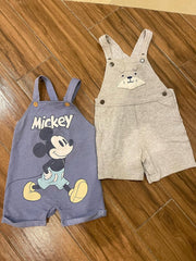 1 Carter’s & 1 Disney Dungaree. Size: 12-18m