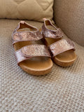 H&M pink silver sandals / Size Uk 7.5