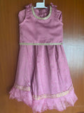 Lilac Satin Lehenga Choli. Size: 4yrs