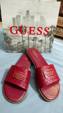 Guess Maroon Slides / Size 8