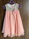 Monsoon Pink Dress. Size: 6-12m