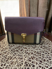 Maroon Burberry Bag