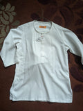 Junaid Jamshed White Shalwar Kameez Suit. Size: 18m