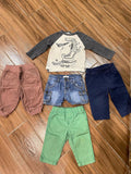 Set Of 5 Pants & Shirt. Size: 6-9m
