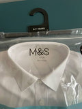 M&S Pack Of 2 Regular Fit Long Sleeve Shirts| 6-7yrs