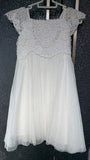 Monsoon White Dress. Size: 6-12m