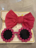 Sunglasses & Hairband Bow Set