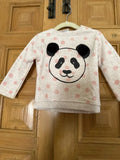 Zara Panda Sweatshirt. Size:12-18M