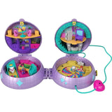 Polly Pocket Double Play Skating Compact, 2-in-1 Playset With 2 Micro Dolls & 16 Accessories