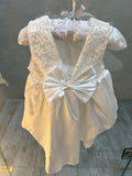 Dress With Satin Shoes. Size: 3-6m