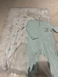 Mothercare Set Of 2 Onesie. Size: 3-6m