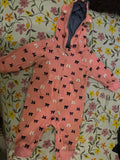 Romper With Hoodie. Size: 6-9m