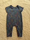 Miki Open Footed Romper. Size: 0-6m