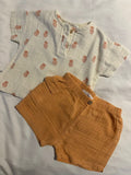 Zara Pineapple Shirt & Shorts Set. Size: 3-6m