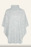 Accessorize London Cozy Knit Poncho Grey. Size: One size