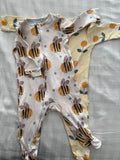 Set Of 2 Next Footed Sleepsuits. Size: 6-9m