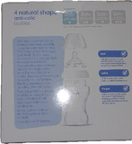 4 Natural Shape Anti Colic Bottles. 0m+