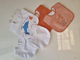Pack Of 5 George Bibs. Size: 0-6m