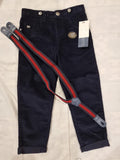 Jasper Conran Junior Corduroy Pants with Braces. Size 4-5yrs