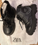 Zara Black Boots. Size UK 8.5