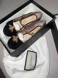 Gucci Black Suede Bee Motif Size: EUR 25