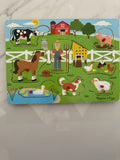 Melissa & Doug Peg Farm Puzzle With Sound