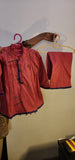 Red Shalwar Kameez. Size: 4 Years