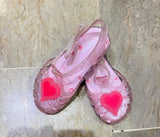 Ozkiz “Ruby Heart” LED Jelly Shoes. Size: 5-6yrs