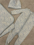 Ralph Lauren Set of Onesie, Cap & Blanket
