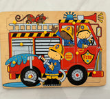 Fire Truck Peg Puzzle