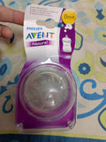 Philips Avent Pack Of 2 Natural Teats. 0m+
