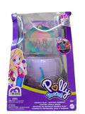 Polly Pocket Double Play Skating Compact, 2-in-1 Playset With 2 Micro Dolls & 16 Accessories