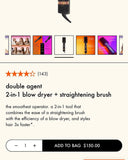 Amika Double Agent Blowdry&Straightening Brush