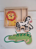 Wooden Lacing Activity For Kids