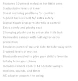 Tinnies Auto Baby Swing- Blue